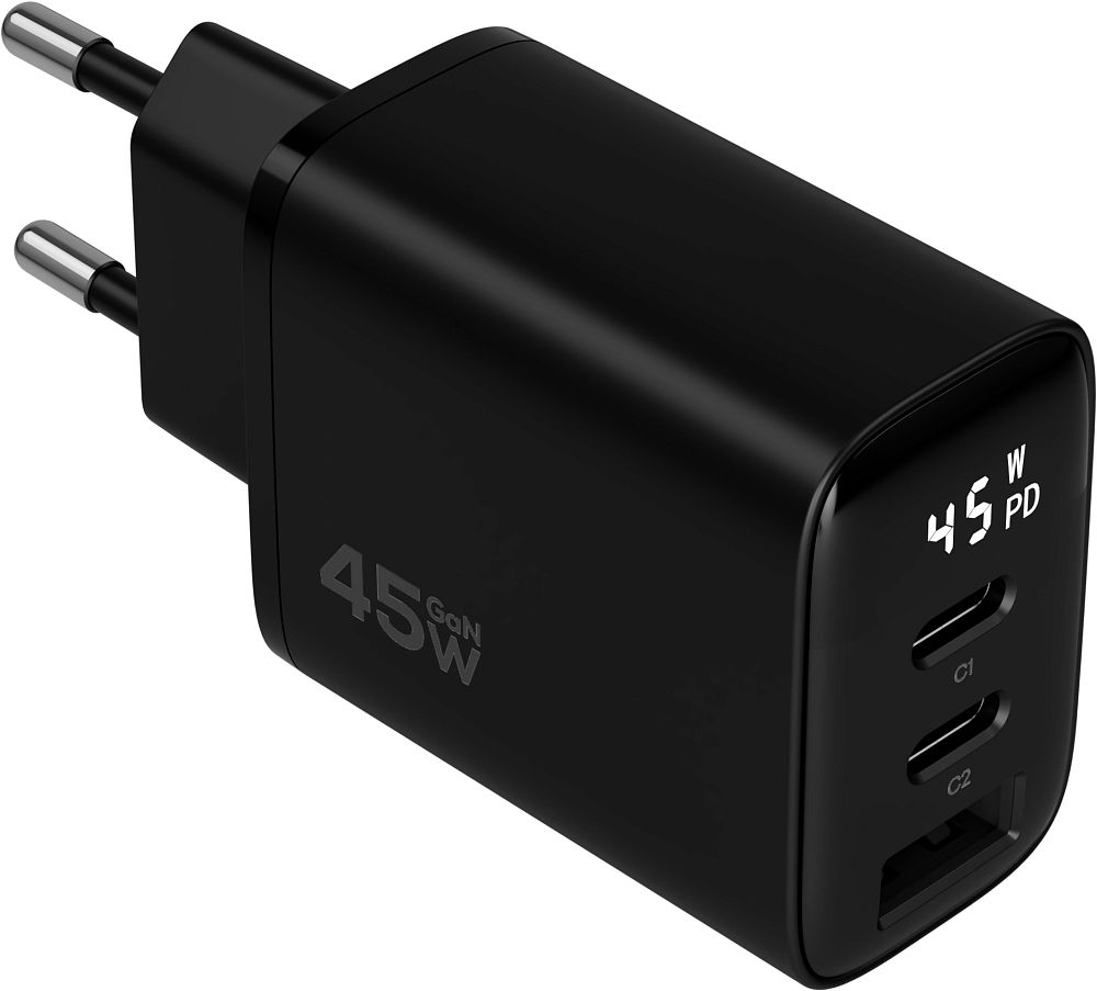 Сетевое зарядное устройство Magssory 45Вт GaN черный, 45Вт GaN черный
Сетевое зарядное устройство Magssory 45Вт GaN черный, 45Вт GaN черный