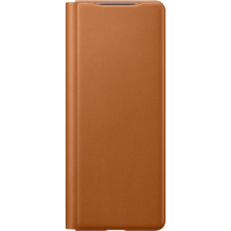 Чехол Samsung Leather Flip для Galaxy Z Fold2 коричневый