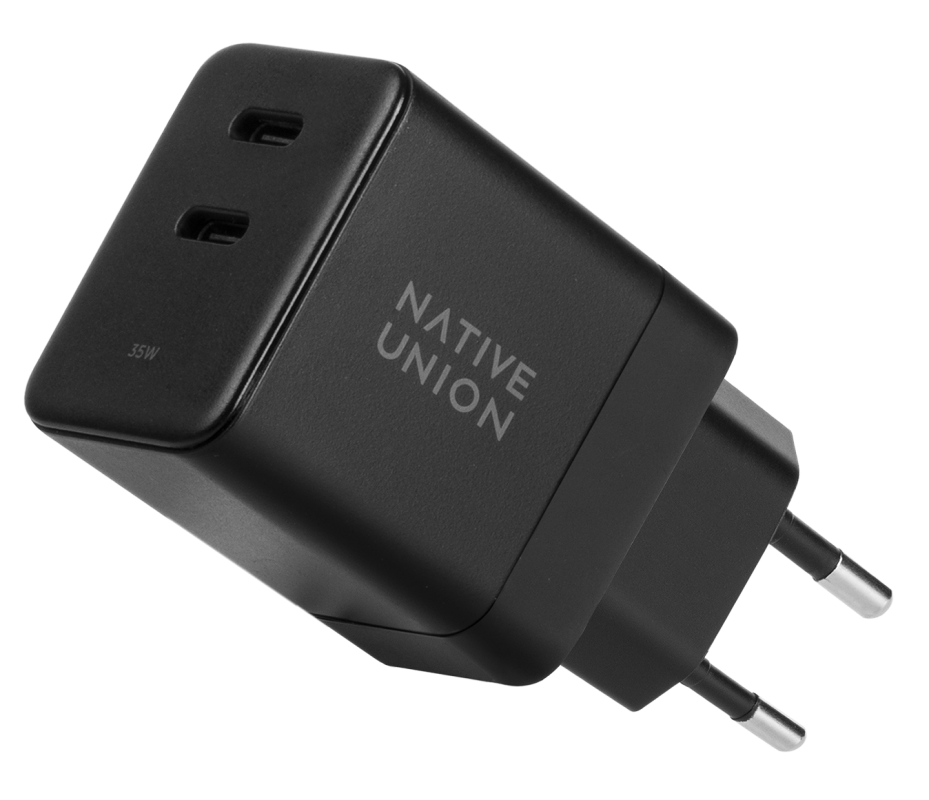 Сетевое зарядное устройство Native Union Charger USB-C, PD, 35 Вт черный FAST-PD35-BLK-EU - фото 1