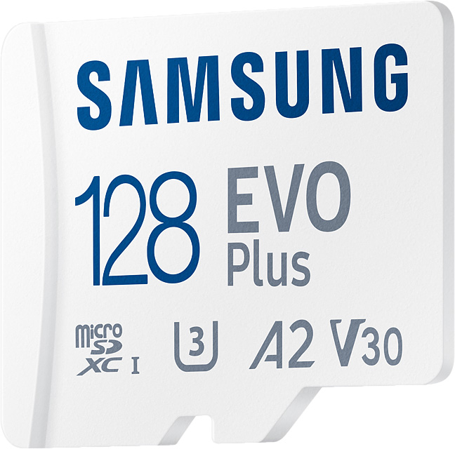 Карта памяти Samsung MicroSDXC EVO Plus 128 ГБ MB-MC128KA/EU, цвет белый MB-MC128KA/EU - фото 2