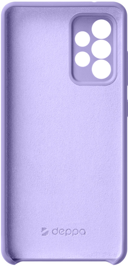 Чехол Deppa Liquid Silicone для Galaxy A52 лаванда 870114 - фото 5