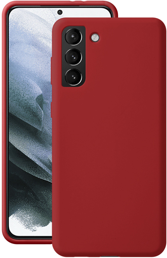 Чехол Deppa Liquid Silicone Pro для Galaxy S21+ красный