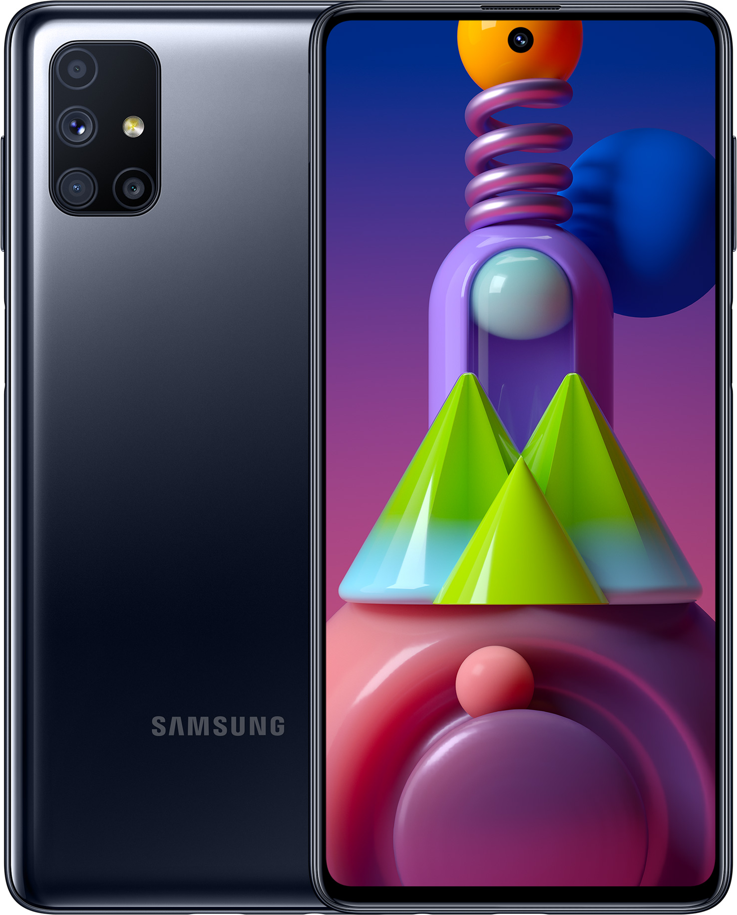 Смартфон Samsung Galaxy M51 128 ГБ черный купить на фирменном сайте  galaxystore в Москве, цены на мобильный телефон Смартфон Samsung Galaxy M51  128 ГБ черный