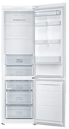 Холодильник Samsung RB37A5000 с нижней морозильной камерой SpaceMax, 367 л белый RB37A5000WW/WT RB37A5000WW/WT - фото 4