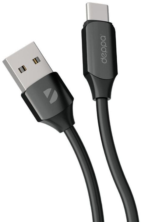 

Кабель Deppa Silk USB-A - USB-C 1.2 м черный, Silk USB-A - USB-C 1.2 м черный