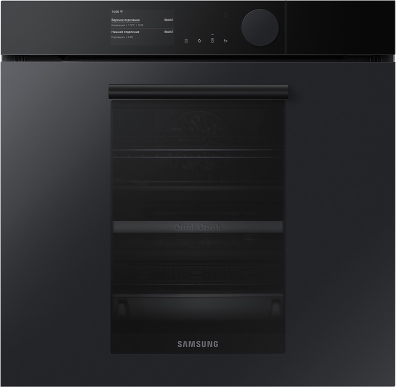 Духовой шкаф Samsung NV75T9979CD/WT Infinite Line, 75 л NV75T9979CD/WT, цвет черный NV75T9979CD/WT NV75T9979CD/WT Infinite Line, 75 л - фото 1