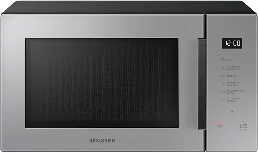

Микроволновая печь Samsung, Серый, MS30T5018AG/BW 30 л пепельно-серый