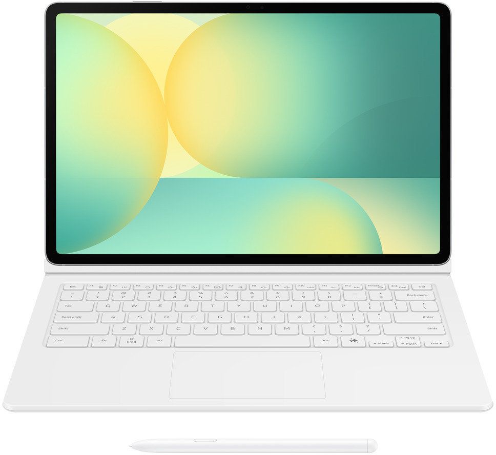

Чехол-клавиатура Samsung с тачпадом и клавишей AI Galaxy Tab S10 FE+ белый, с тачпадом и клавишей AI Galaxy Tab S10 FE+ белый
