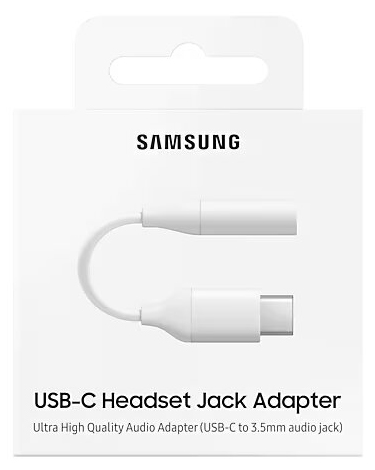 Переходник Samsung USB Type-C для наушников 3.5 мм белый EE-UC10JUWEGWW - фото 5