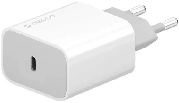 Сетевое зарядное устройство Deppa USB Type-C, PD, 30 Вт белый 11378