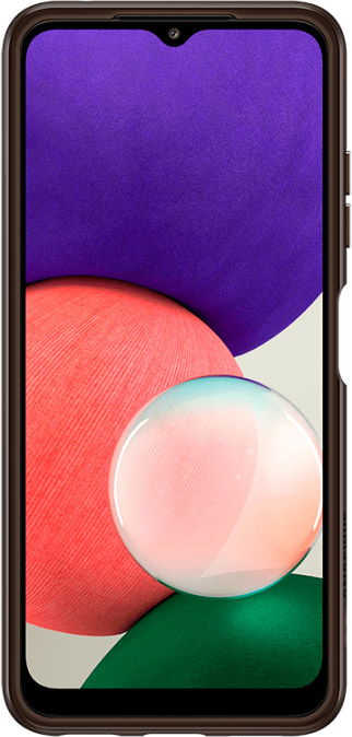 Чехол Samsung Soft Clear Cover для Galaxy A22 черный EF-QA225TBEGRU - фото 2