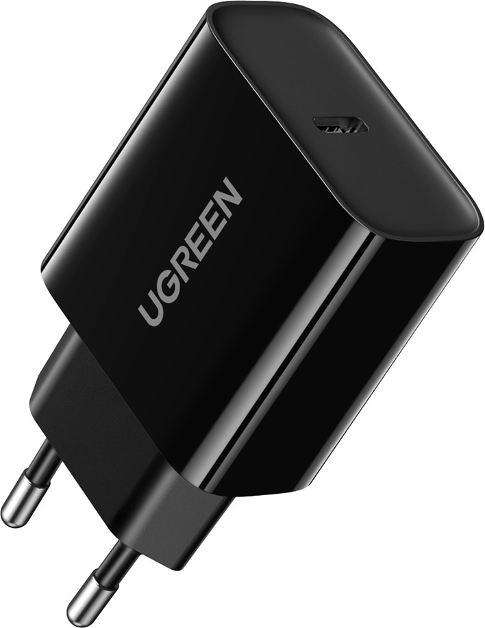Сетевое зарядное устройство UGREEN CD137 USB-C, PD, 20 Вт черный 10191_