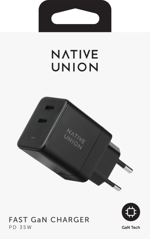 Сетевое зарядное устройство Native Union Charger USB-C, PD, 35 Вт черный FAST-PD35-BLK-EU - фото 4