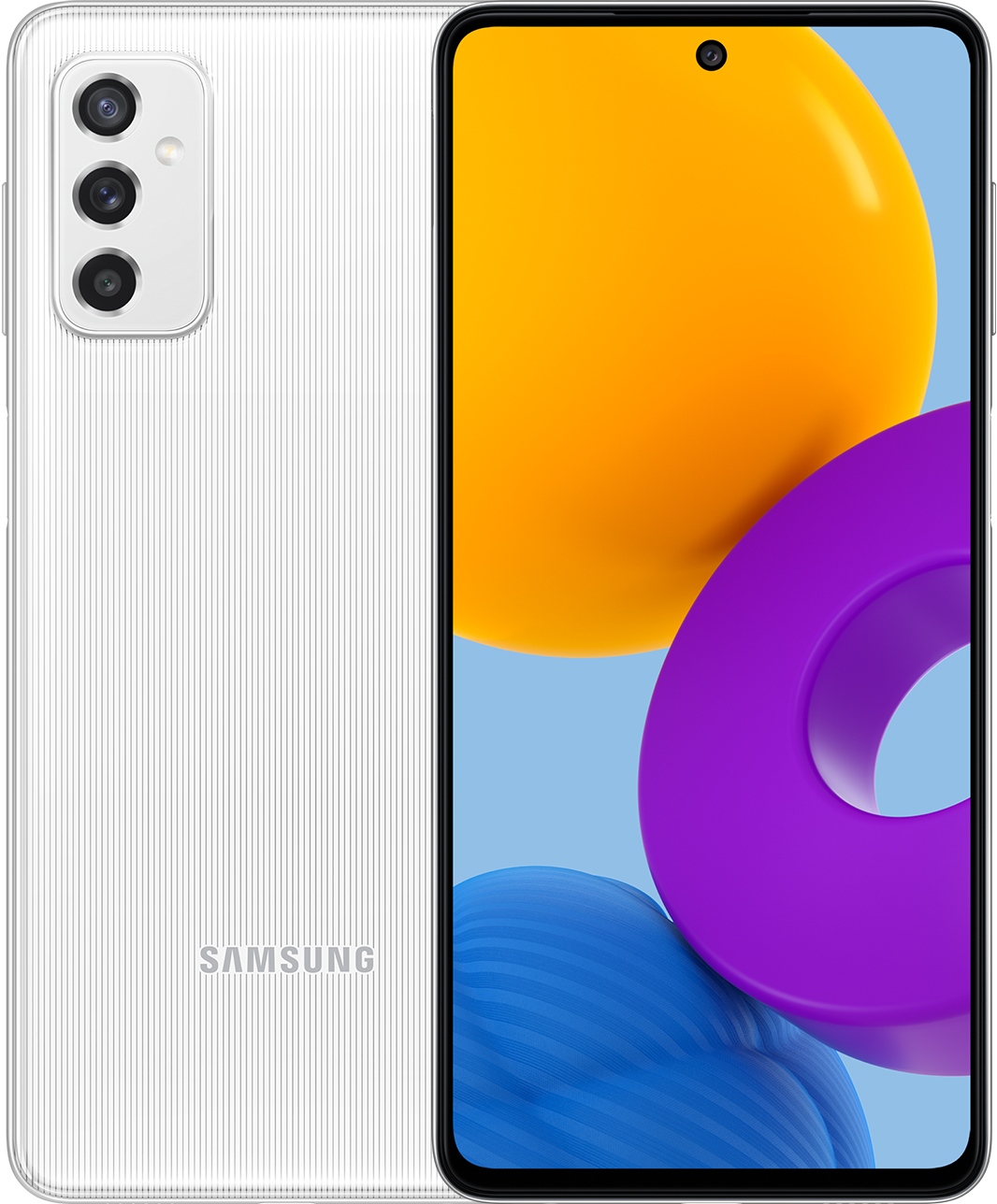 Смартфон Samsung Galaxy M52 128 ГБ белый купить на фирменном сайте  galaxystore в Москве, цены на мобильный телефон Смартфон Samsung Galaxy M52 128  ГБ белый