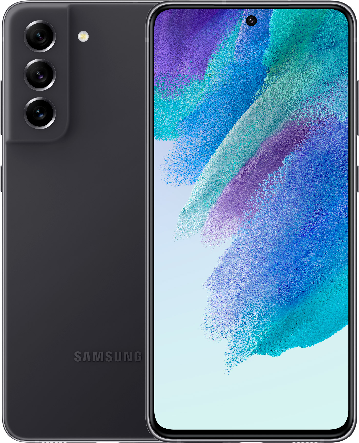 Смартфон Samsung Galaxy S21 FE (Qualcomm) 128 ГБ серый (SM-G990BZADCAU ...