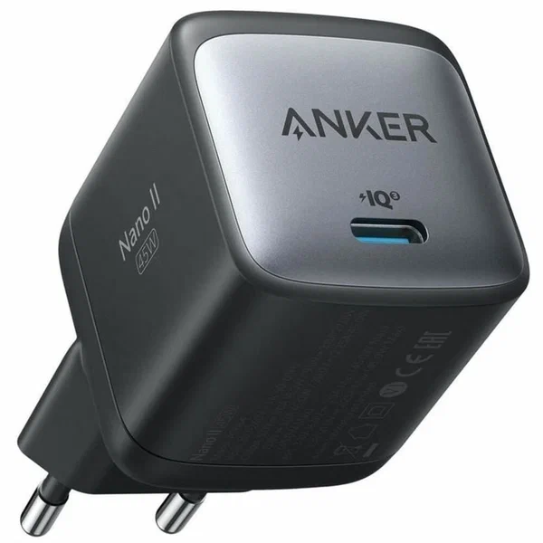 Сетевое зарядное устройство Anker PowerPort Nano II USB-C, 45 Вт черный