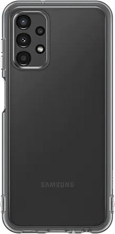 Чехол Samsung Soft Clear Cover A13 черный EF-QA135TBEGRU - фото 1