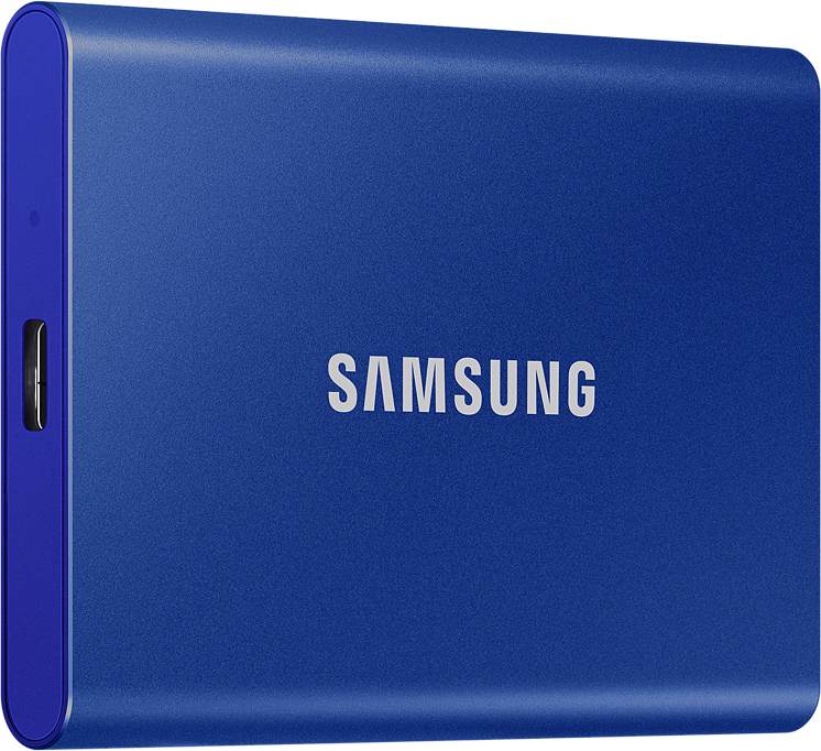 Внешний накопитель Samsung SSD USB 3.2 T7 500 ГБ синий MU-PC500H/WW MU-PC500H/WW - фото 1
