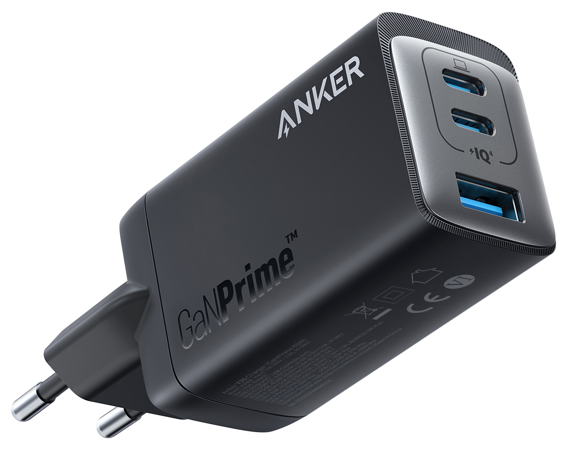 Сетевое зарядное устройство ANKER GaNPrime 65W A2668 Black/черный