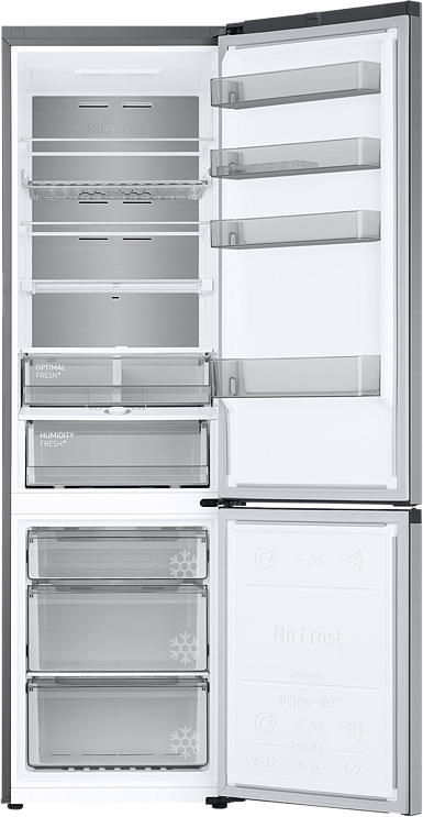 Холодильник Samsung RB38T7762SA/WT с Metal Cooling, 385 л серебристый RB38T7762SA/WT RB38T7762SA/WT RB38T7762SA/WT с Metal Cooling, 385 л серебристый - фото 4