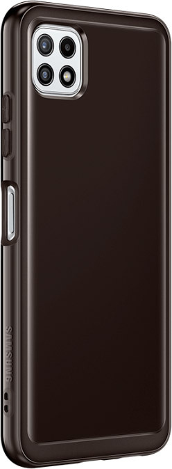 Чехол Samsung Soft Clear Cover для Galaxy A22 черный EF-QA225TBEGRU - фото 3