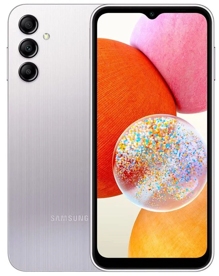 Смартфон Samsung Galaxy A14 (Exynos) 4 ГБ/128 ГБ Серебро SM-A145F04128SIL21G, цвет серебристый