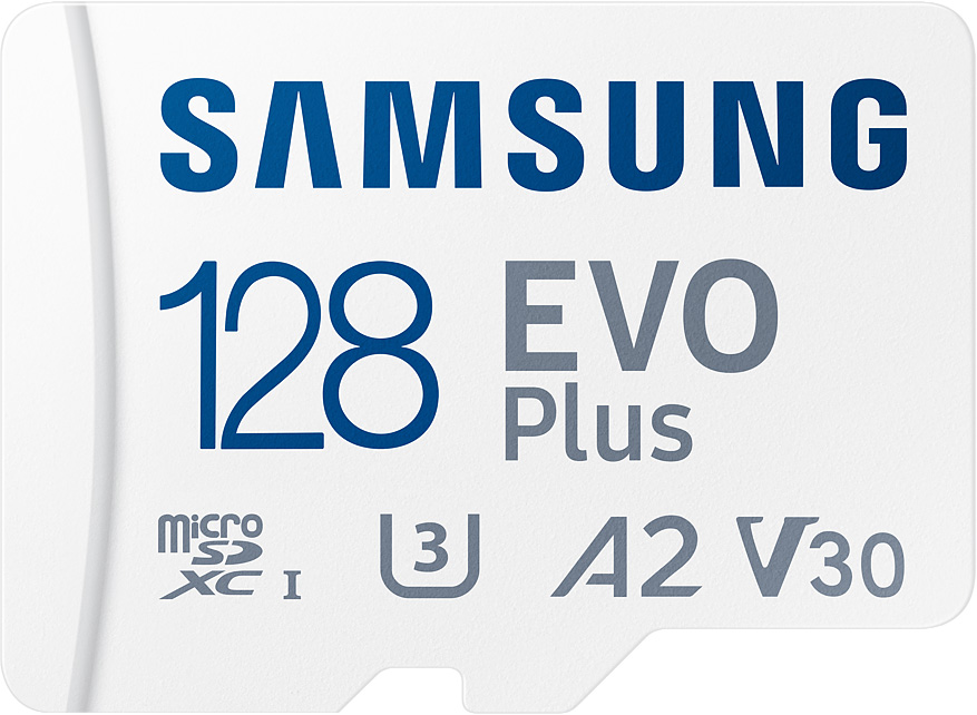 Карта памяти Samsung MicroSDXC EVO Plus 128 ГБ MB-MC128KA/EU, цвет белый