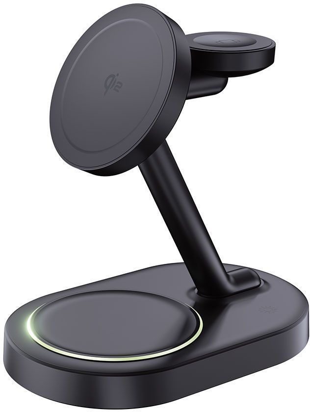 

Беспроводное зарядное устройство Deppa QI2 NEO Galaxy 3 в 1 MagSafe черный, QI2 NEO Galaxy 3 в 1 MagSafe черный