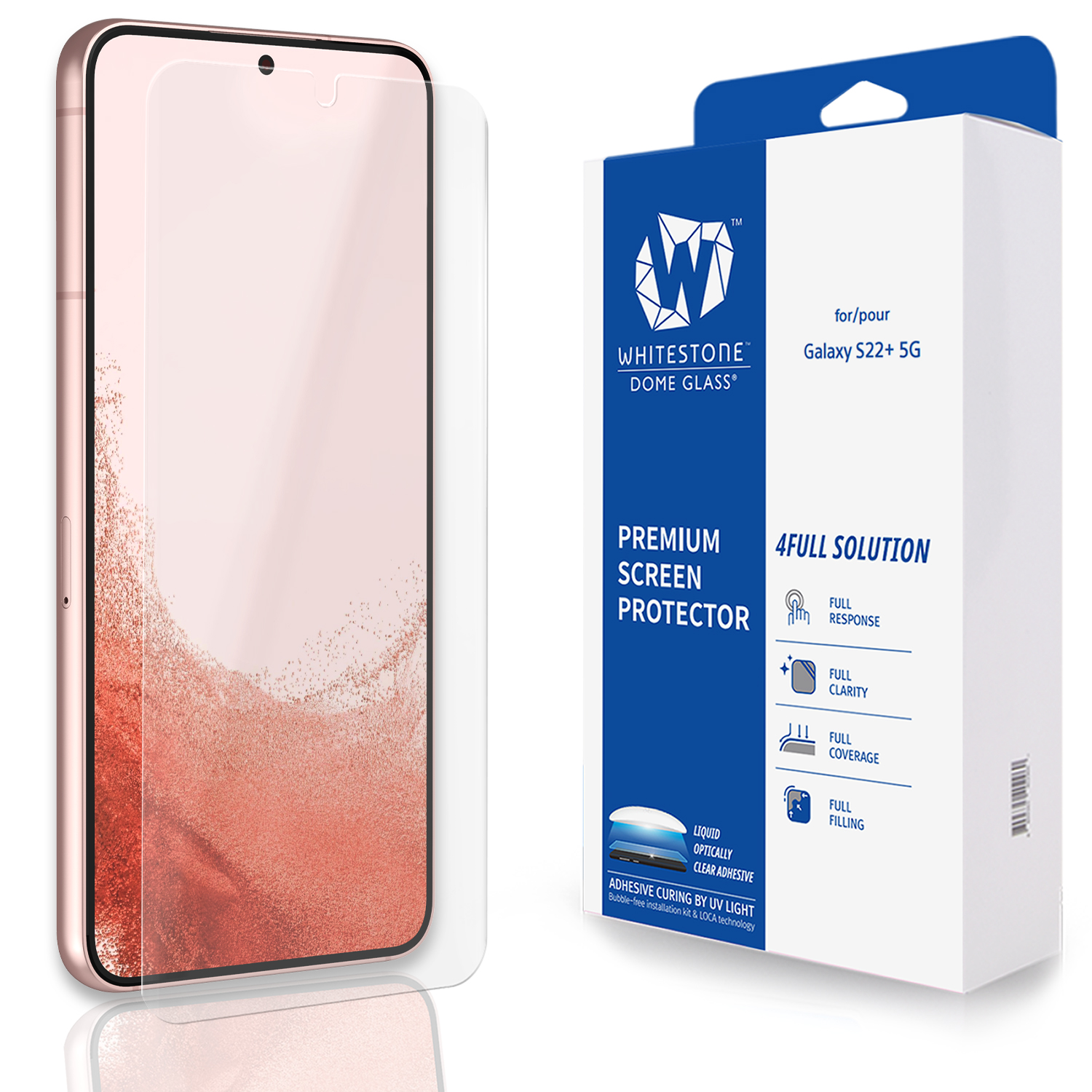 Защитное стекло Whitestone DomeGlass для Galaxy S22+ (без УФ-лампы) купить  на фирменном сайте galaxystore в Москве, цены на Защитное стекло Whitestone  DomeGlass для Galaxy S22+ (без УФ-лампы)