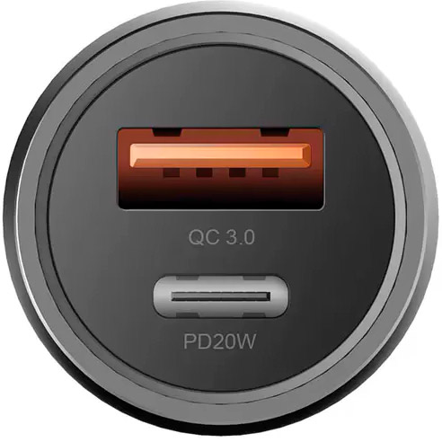 Автомобильное зарядное устройство EnergEA AluDrive USB-C + USB-A, PD20+, 38Вт серый CAR-AD-D20 AluDrive USB-C + USB-A, PD20+, 38Вт серый - фото 5