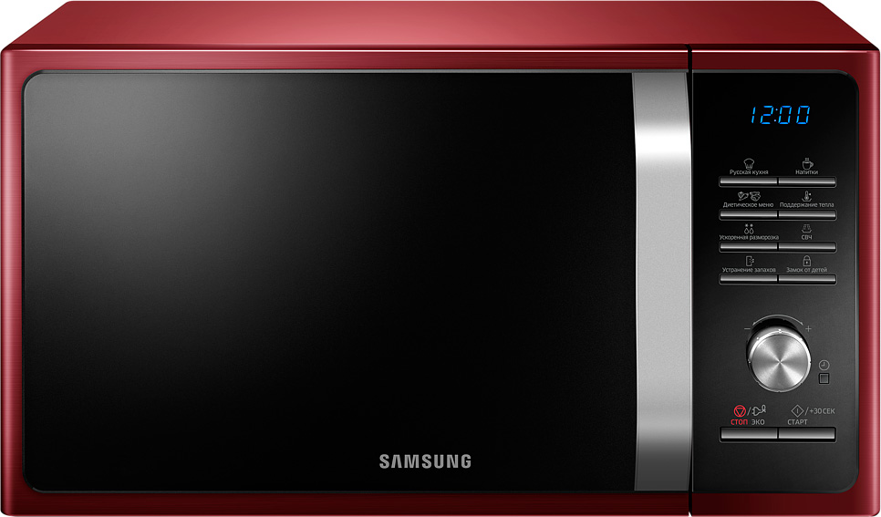 Микроволновая печь Samsung MS23F301TQR/BW 23 л красный