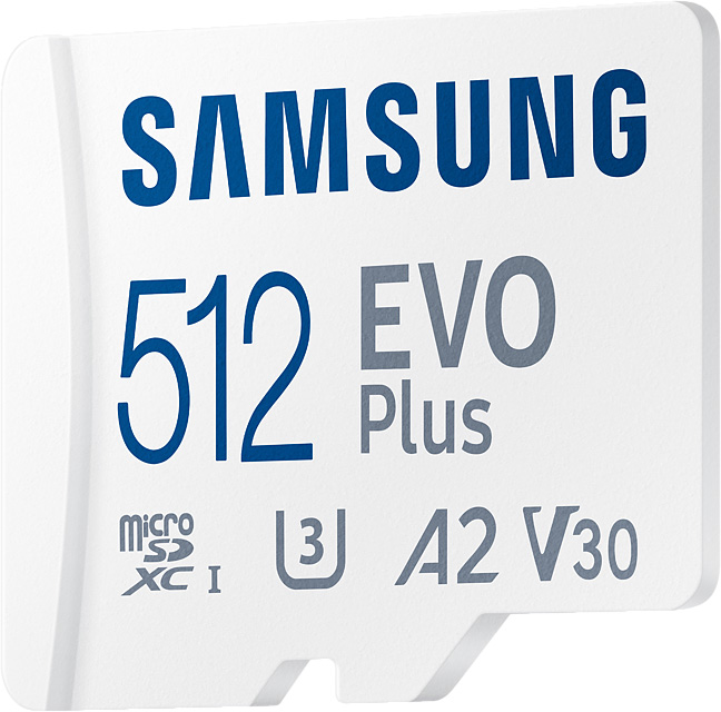 Карта памяти Samsung MicroSDXC EVO Plus 512 ГБ MB-MC512KA/APC, цвет белый MB-MC512KA/APC - фото 2