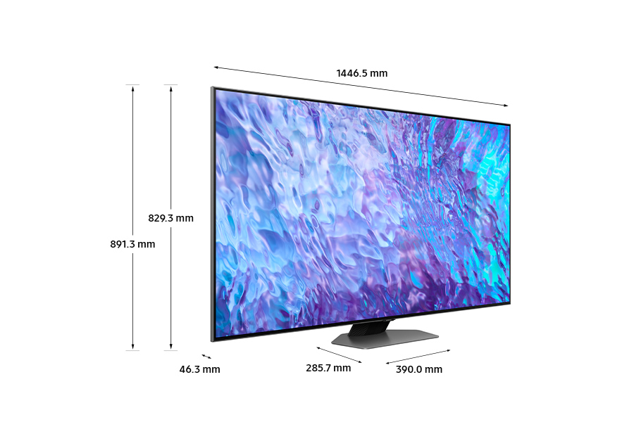 Телевизор Samsung 65'' QLED 4K Q80C серебристый QE65Q80CAUXRU - фото 5