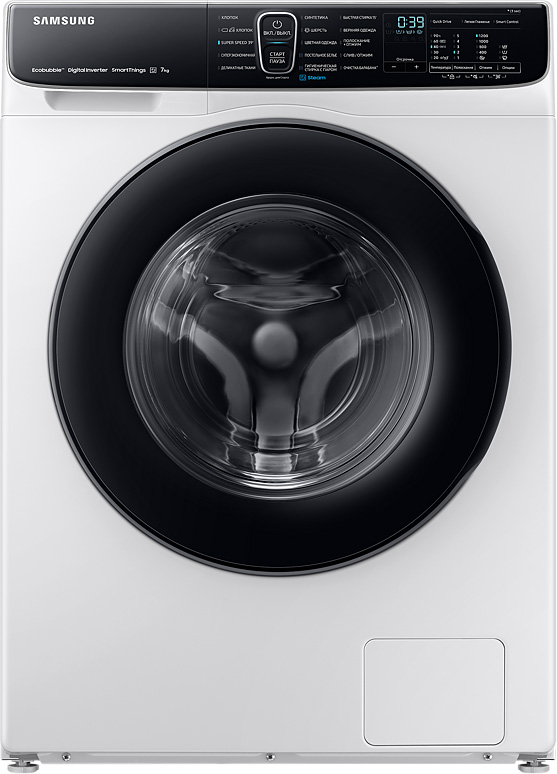 Стиральная машина Samsung WW70AFS28AE/LP c Eco Bubble™, 7.0 кг белый