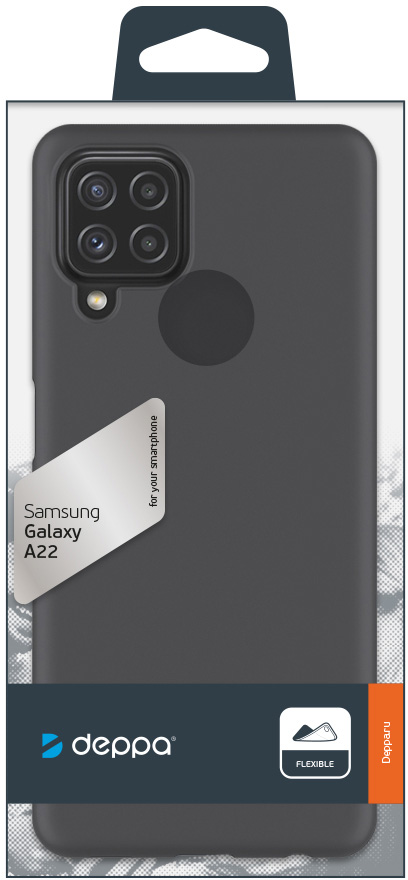 Чехол Deppa Gel Color для Galaxy A22 черный 870129 - фото 6