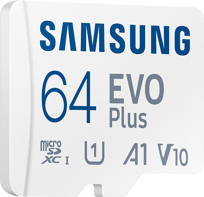 Карта памяти Samsung MicroSDXC EVO Plus 64 ГБ MB-MC64KA/EU, цвет белый MB-MC64KA/EU - фото 3