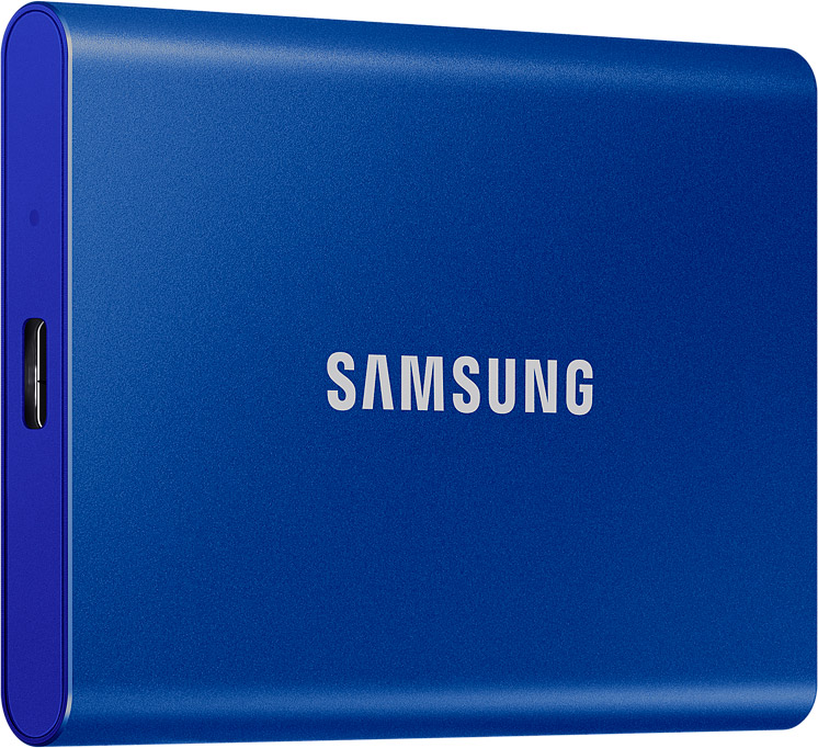 Внешний накопитель Samsung SSD USB 3.2 T7 2 ТБ синий