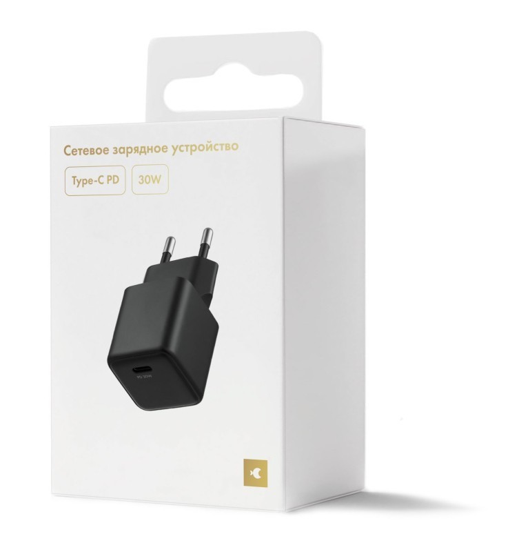 Сетевое зарядное устройство moonfish USB-C, GaN, PD, 30Вт черный фото 4