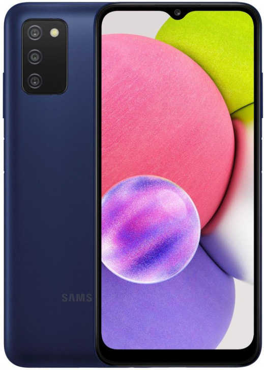 Смартфон Samsung Galaxy A03s 64 ГБ синий