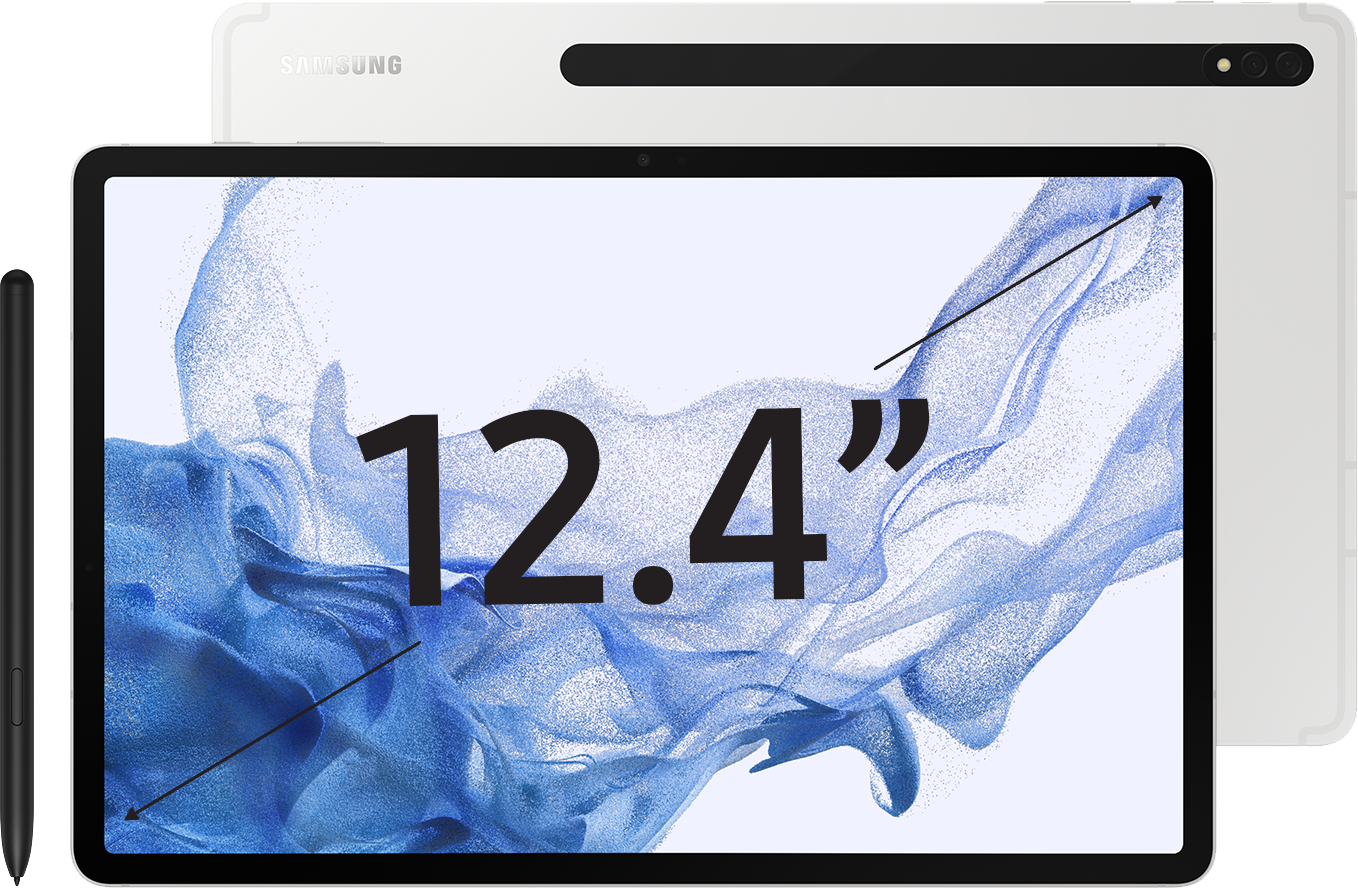Планшет Samsung Galaxy Tab S8+ 5G 256 ГБ серебро (SM-X806BZSBCAU ...