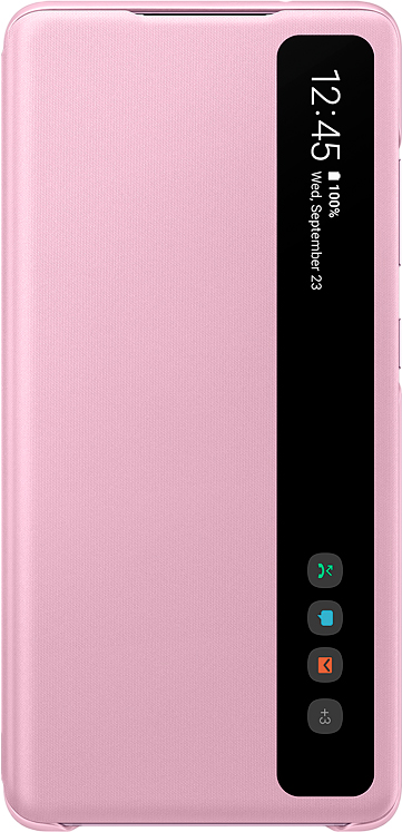 Чехол Samsung Smart Clear View Cover для Galaxy S20 FE розовый