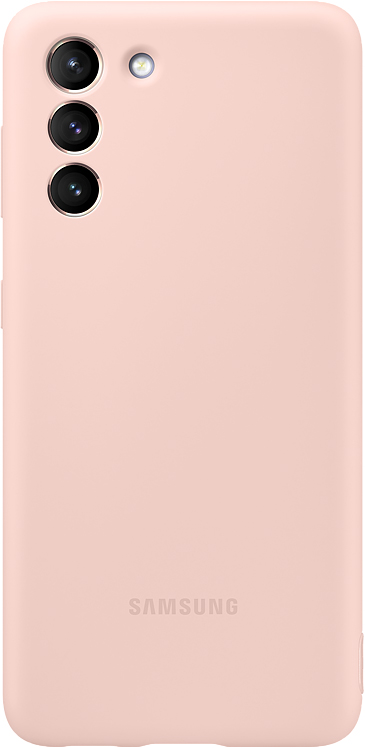 Чехол Samsung Silicone Cover для Galaxy S21 розовый