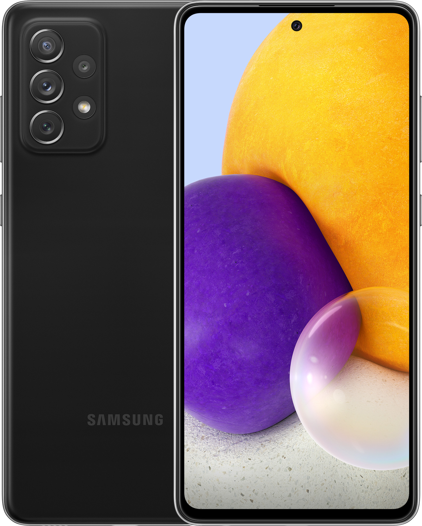 Смартфон Samsung Galaxy A72 128 ГБ черный (SM-A725FZKDSER) купить на  фирменном сайте galaxystore в Москве, цены на мобильный телефон Смартфон  Samsung Galaxy A72 128 ГБ черный (SM-A725FZKDSER)