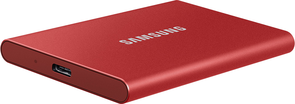 Внешний накопитель Samsung SSD USB 3.2 T7 1 ТБ красный фото 6