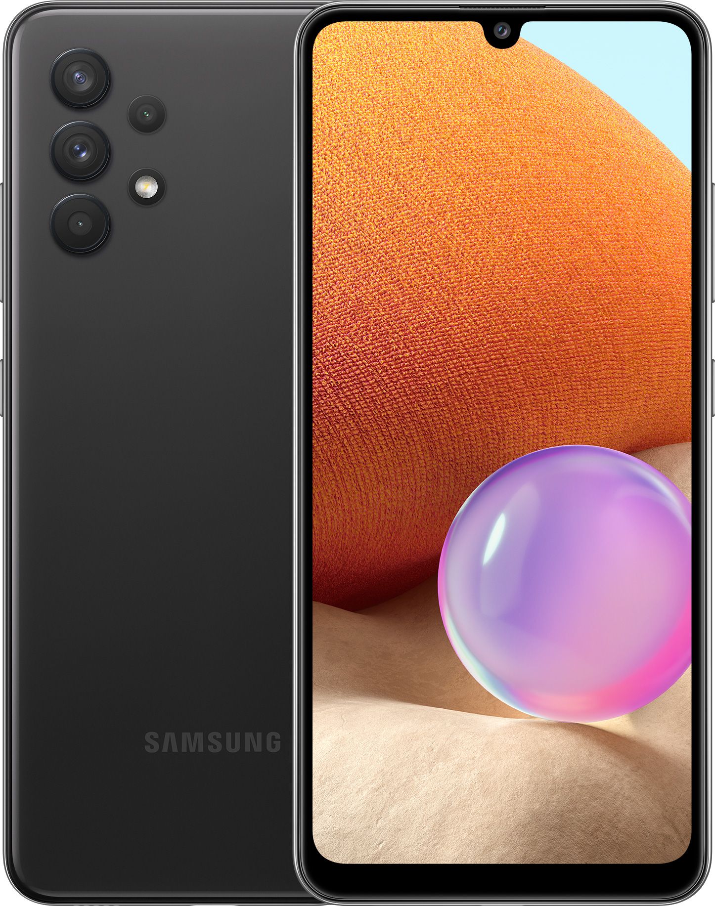 Смартфон Samsung Galaxy A32 128 ГБ черный — купить по цене 22990 с ...