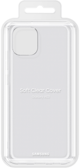 Чехол Samsung Soft Clear Cover для Galaxy A03 прозрачный EF-QA035TTEGRU - фото 5