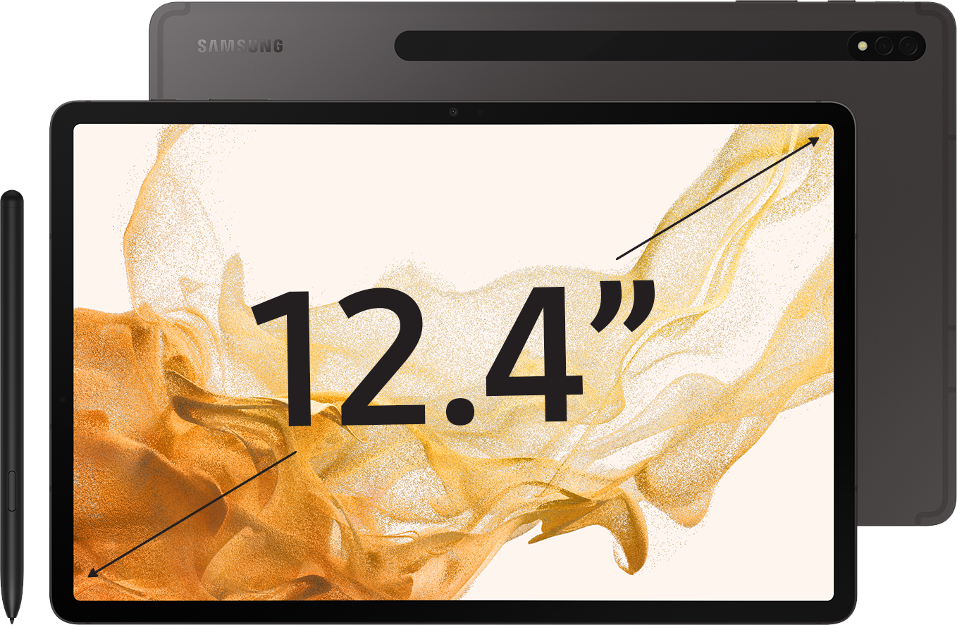 Планшет Samsung Galaxy Tab S8+ 5G 128 ГБ графит (SM-X806BZAACAU ...