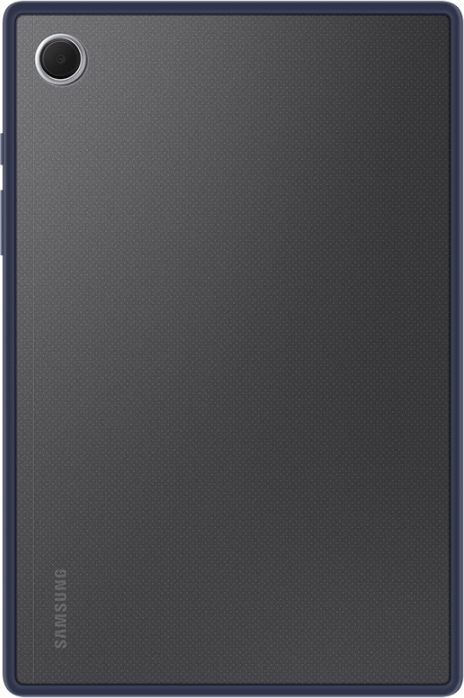 Чехол Samsung Clear Edge Cover Tab A8 прозрачный с темно-синей рамкой EF-QX200TNEGRU, цвет темно-синий - фото 1