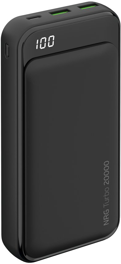 Внешний аккумулятор Deppa NRG Turbo Compact 20000 mAh, QC 3.0, PD 18W черный