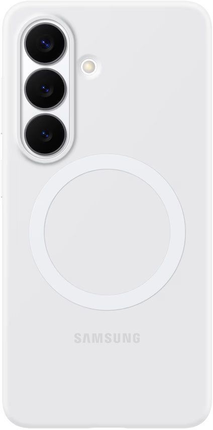Чехол Samsung Silicone Magnet Case S26 белый
